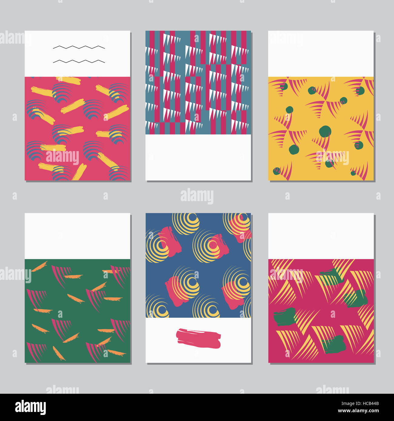 Cards with various abstract patterns Stock Photo - Alamy