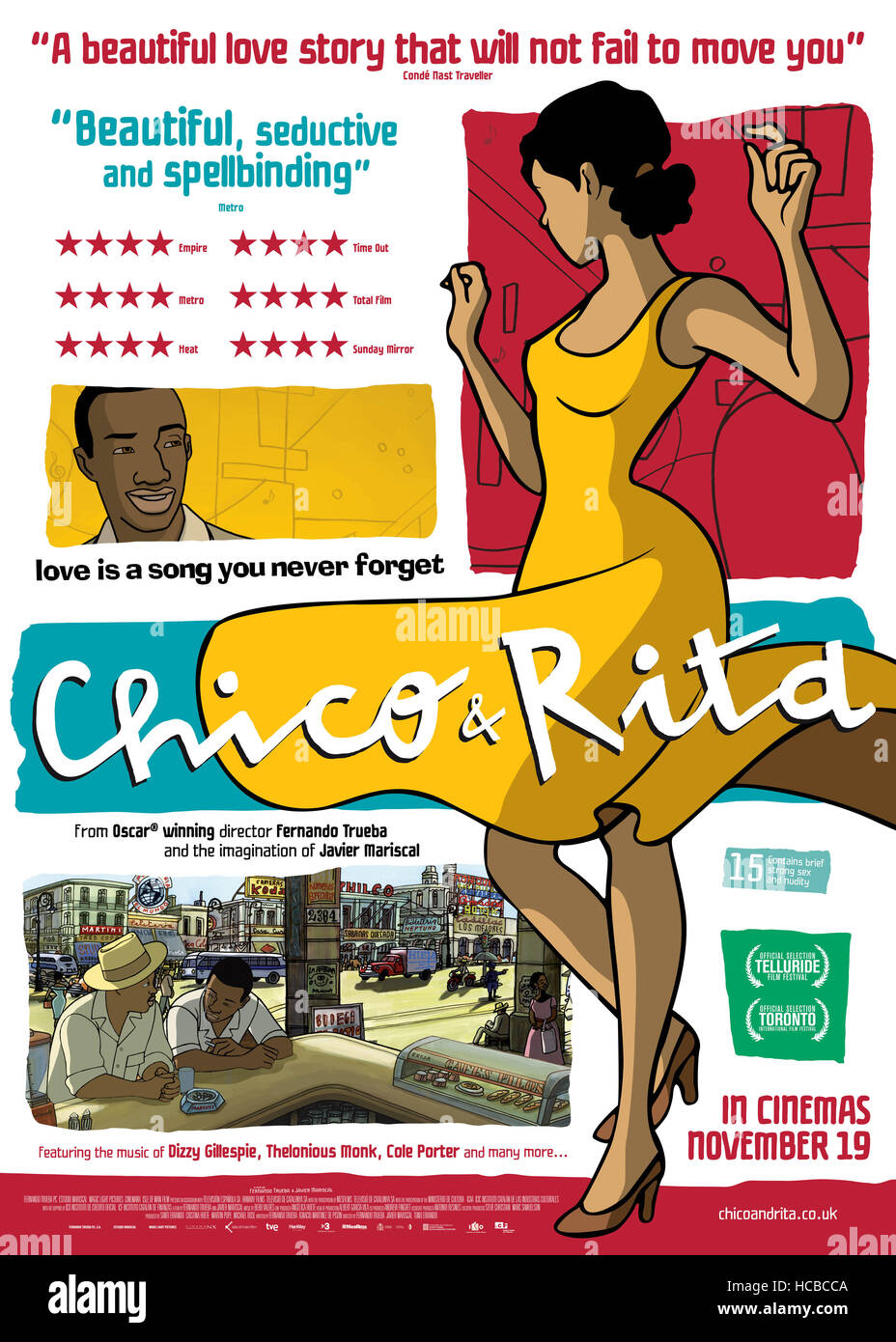CHICO & RITA, British poster art, 2010. ©Walt Disney/Courtesy Everett Collection Stock Photo