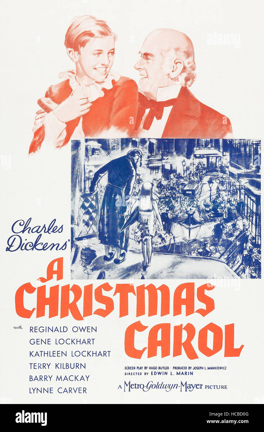 A CHRISTMAS CAROL, lr Terry Kilburn, Reginald Owen on poster art