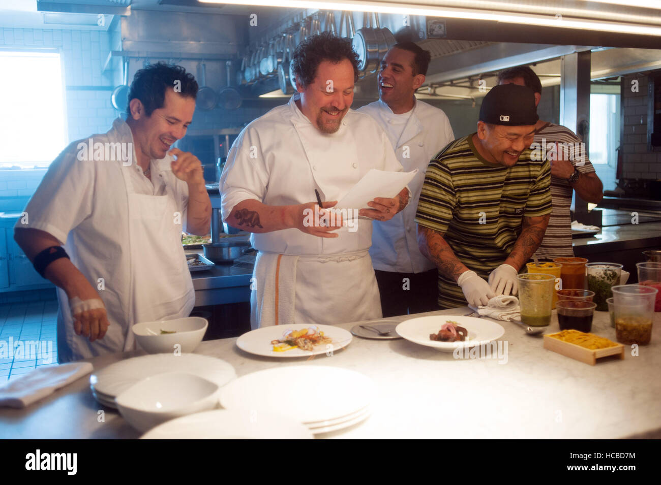 CHEF From Left John Leguizamo Jon Favreau Bobby Cannavale Roy Choi 