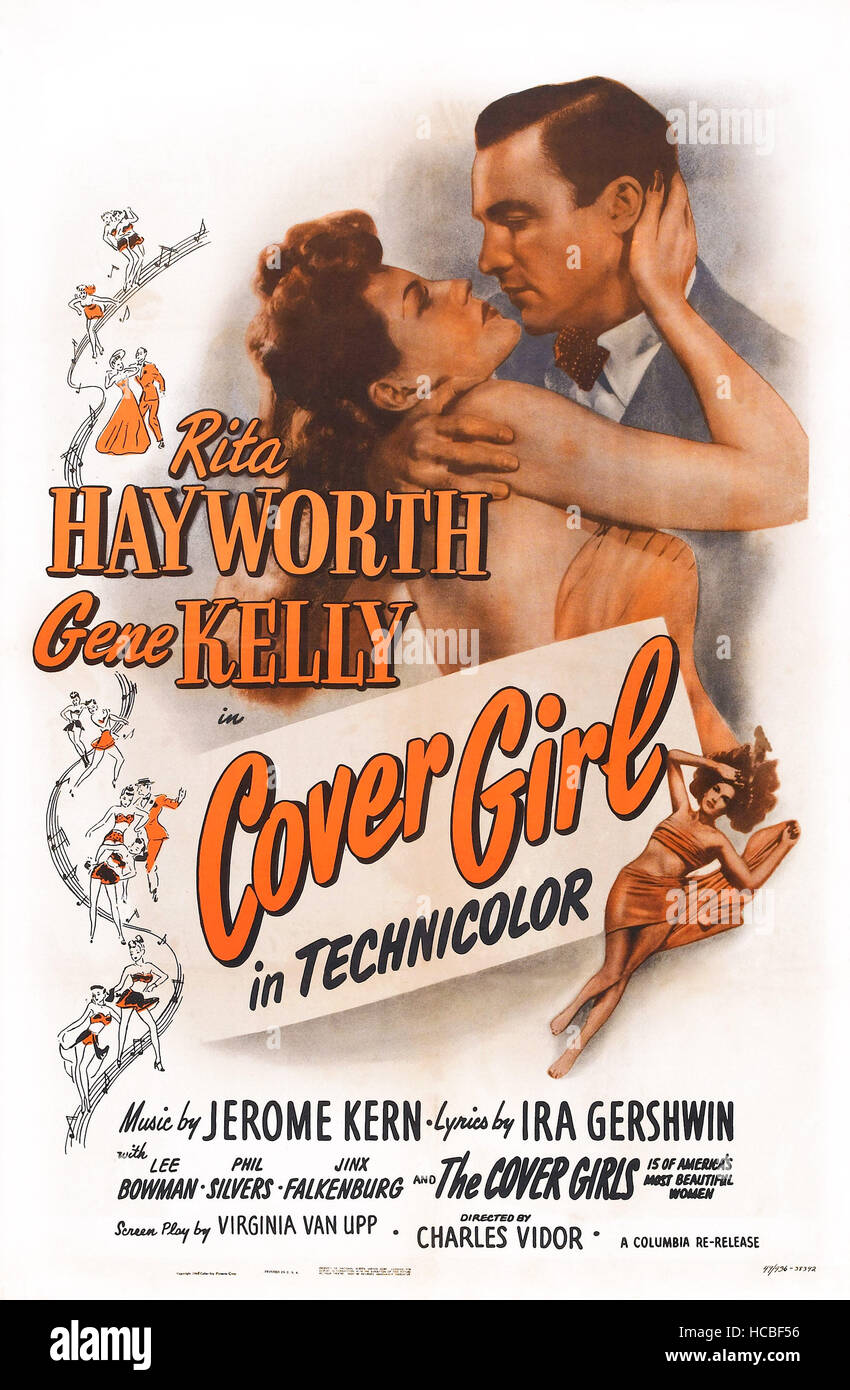 COVER GIRL, US poster art, from left: Rita Hayworth, Gene Kelly, 1944 ...