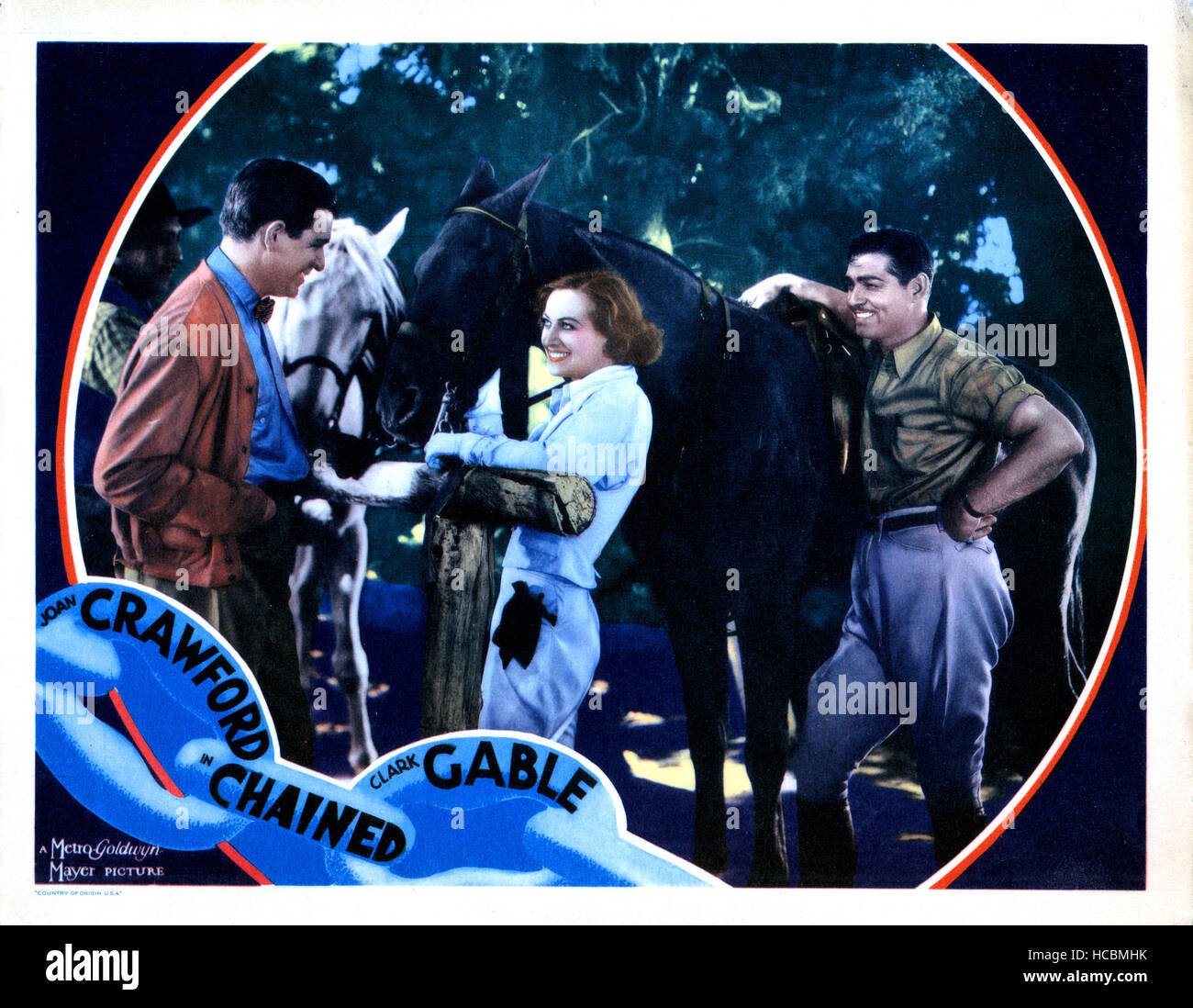 CHAINED, center, from left, Joan Crawford, Clark Gable, 1934 Stock ...