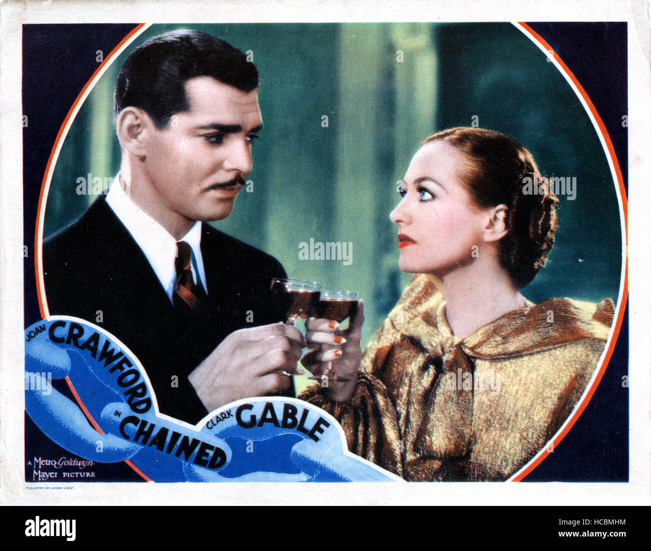 CHAINED, from left, Clark Gable, Joan Crawford, 1934 Stock Photo - Alamy