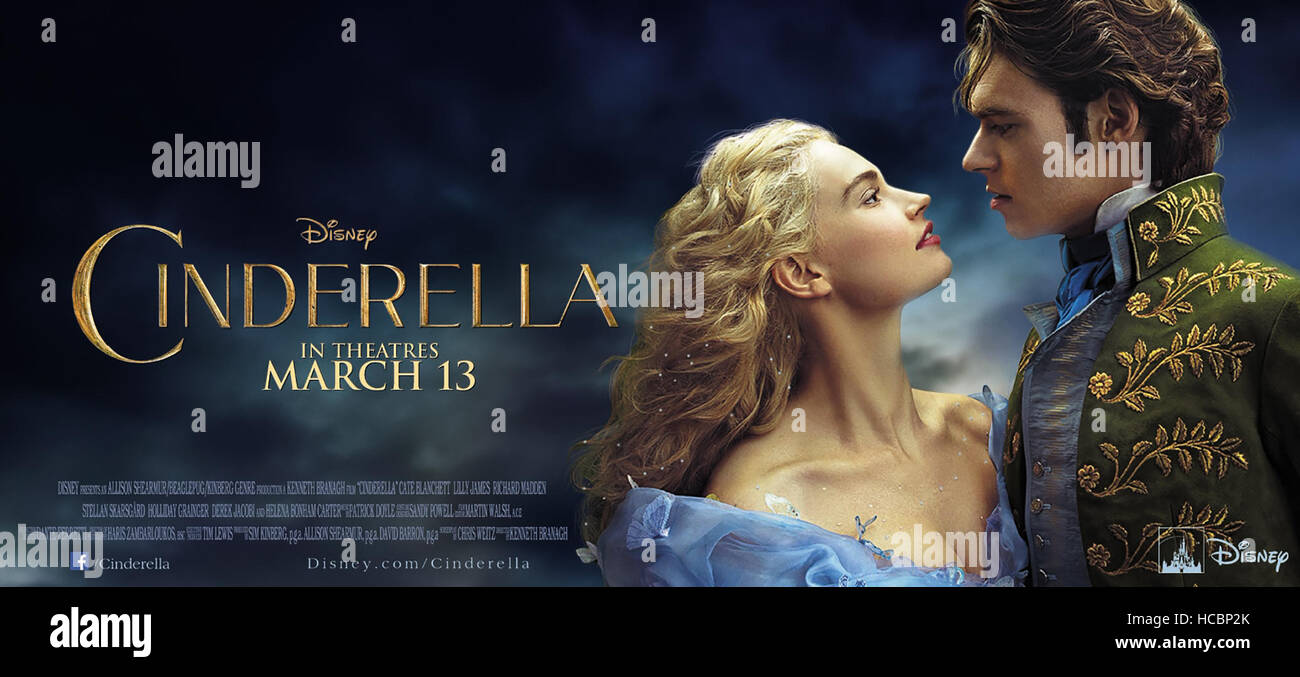 Cinderella Us Poster Art Lily James As Cinderella Richard Madden