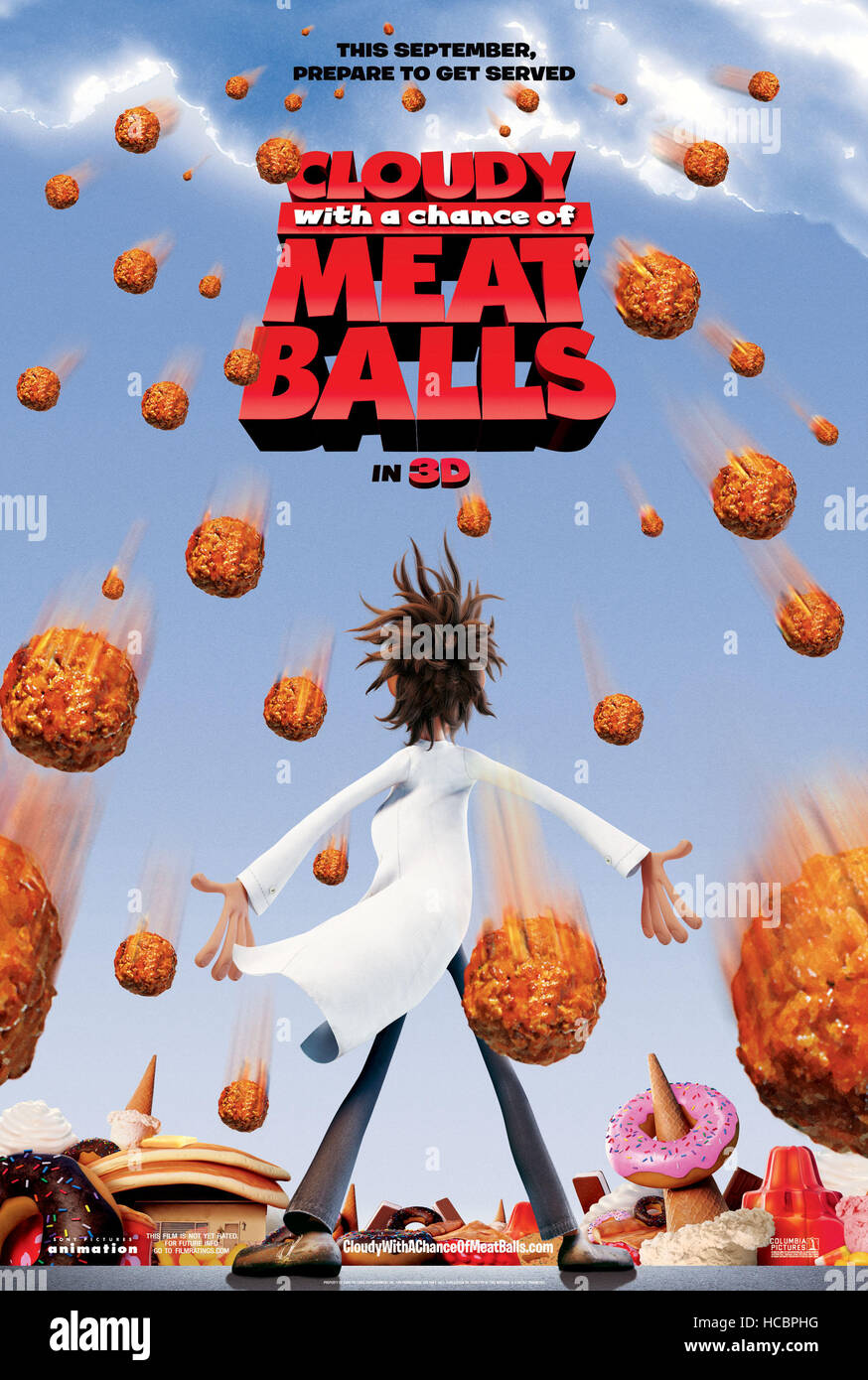 CLOUDY WITH A CHANCE OF MEATBALLS, Flint Lockwood (voice Bill Hader