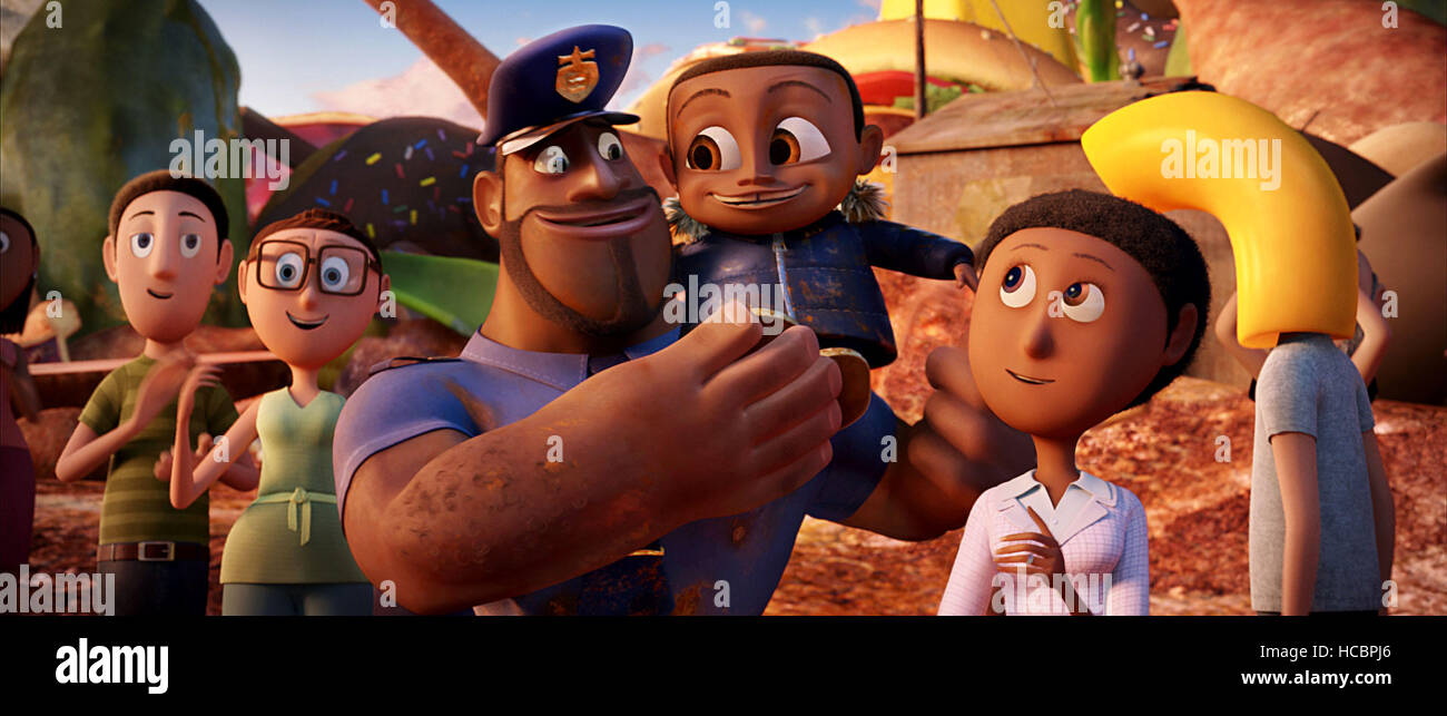 Police From Cloudy With Achance Of Meatballs Running