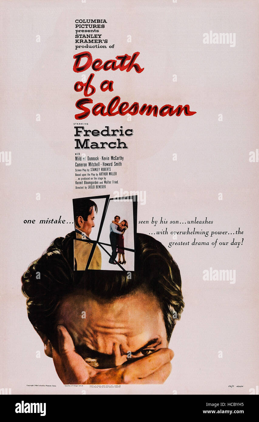 DEATH OF A SALESMAN, US poster, Fredric March, 1951 Stock Photo Alamy