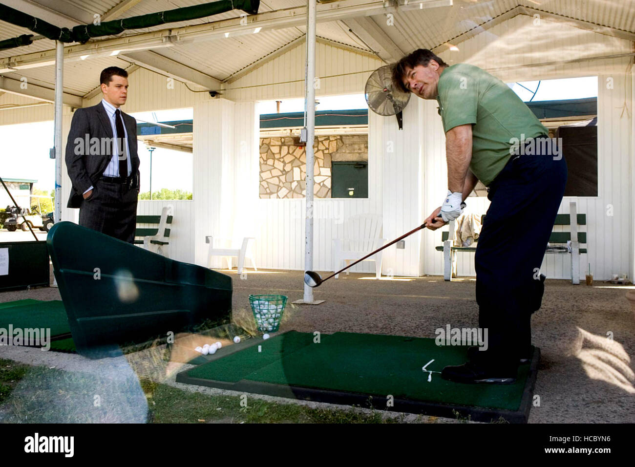 THE DEPARTED, Matt Damon, Alec Baldwin, 2006. ©Warner Bros./courtesy Everett Collection Stock