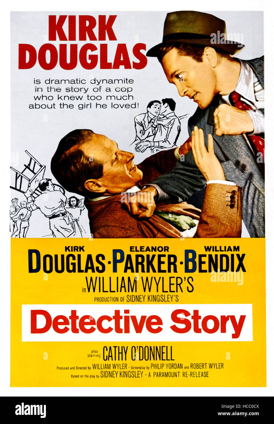 DETECTIVE STORY, Kirk Douglas (right), 1951 Stock Photo Alamy