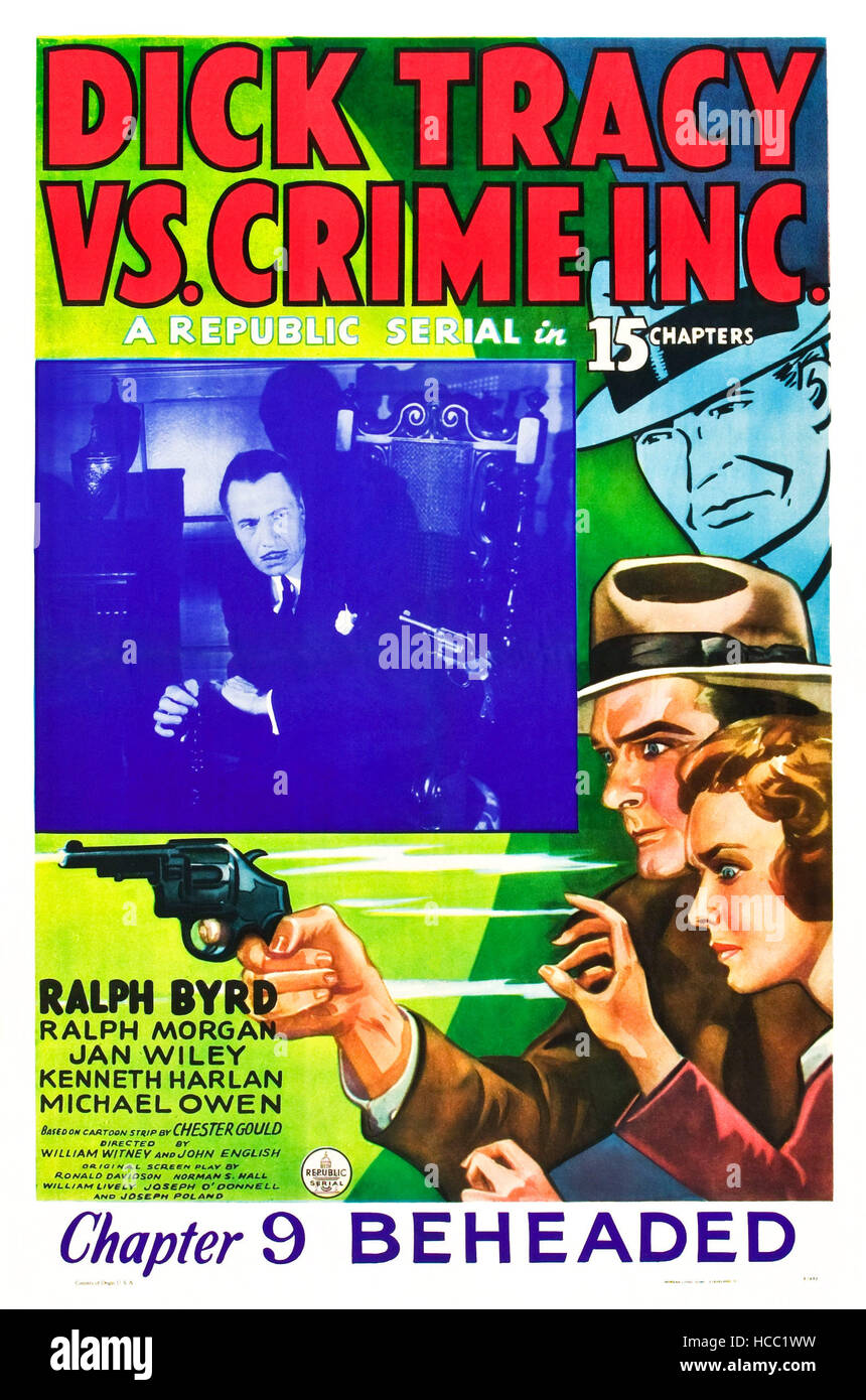 DICK TRACY VS. CRIME INC, US poster, bottom from left: Ralph Byrd, Jan ...