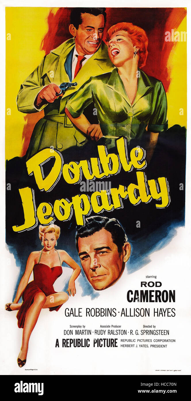 DOUBLE JEOPARDY, US poster art, bottom from left Gale Robbins, Rod