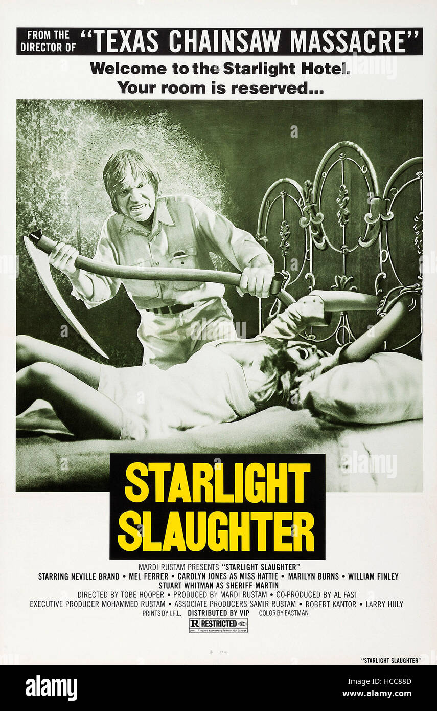 STARLIGHT SLAUGHTER, (aka EATEN ALIVE), US poster, Neville Brand (rear)),  1977 Stock Photo - Alamy, image size:855x1390
