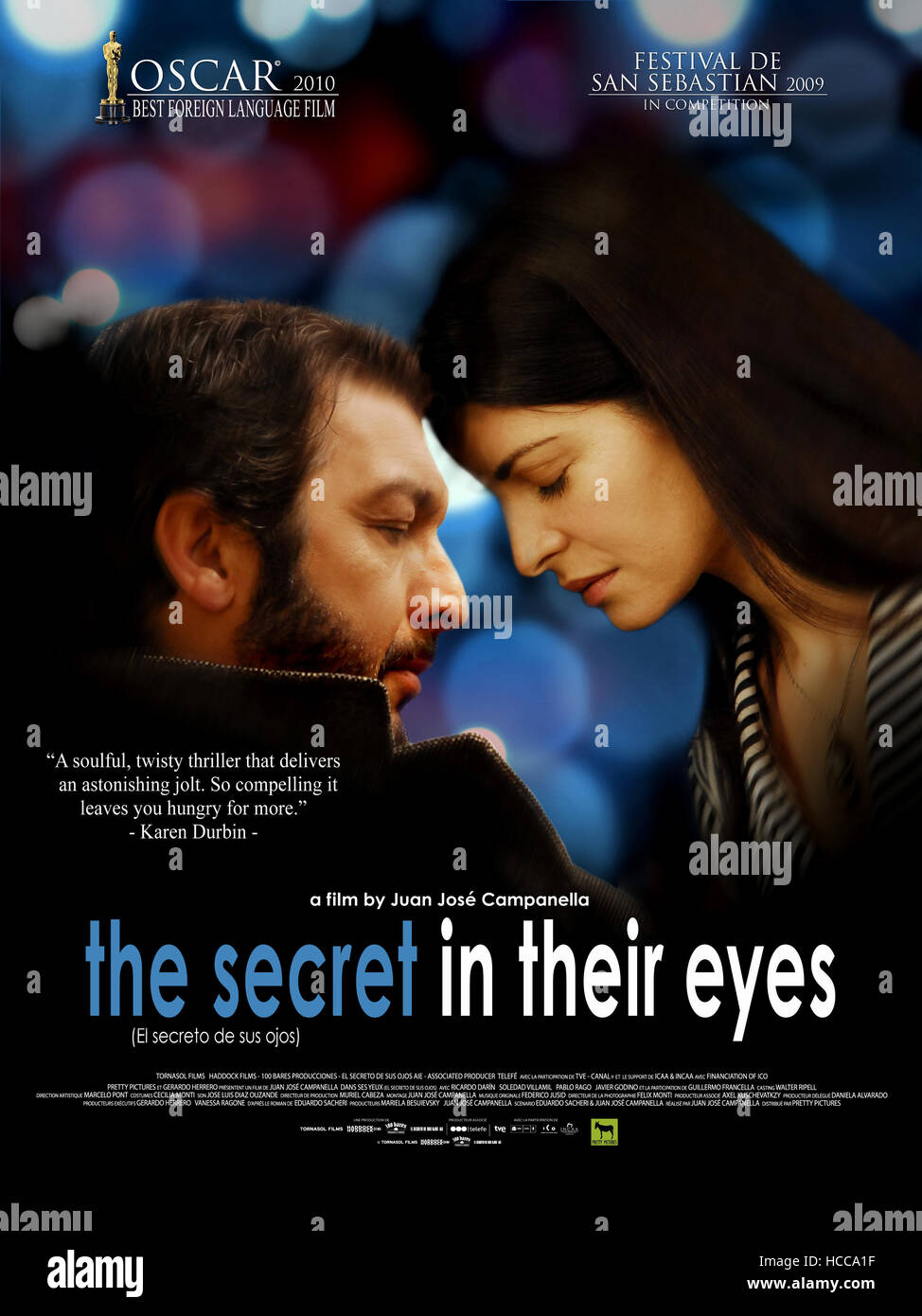 THE SECRET IN THEIR EYES, (aka DANS SES YEUX, aka THE SECRET OF HER EYES,  aka EL SECRETO DE SUS OJOS), poster art, from left Stock Photo - Alamy