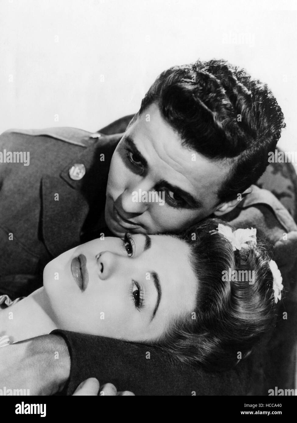 THE EVE OF ST MARK, top to bottom William Eythe, Anne Baxter, 1944, TM