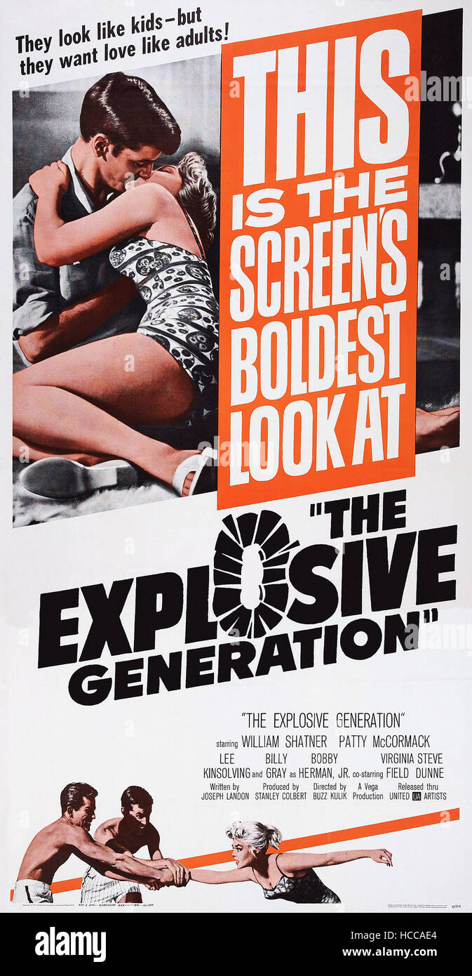 THE EXPLOSIVE GENERATION, poster art, 1961 Stock Photo Alamy