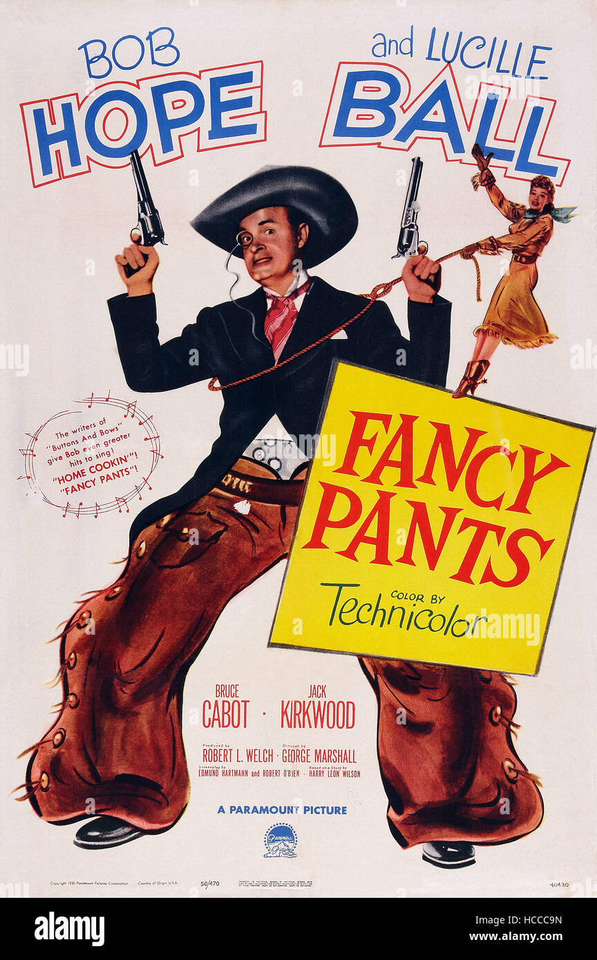 FANCY PANTS US Poster Art Center Bob Hope Right Lucille Ball 1950 fancy-pants-us-poster-art-center-bob-hope-right-lucille-ball-1950