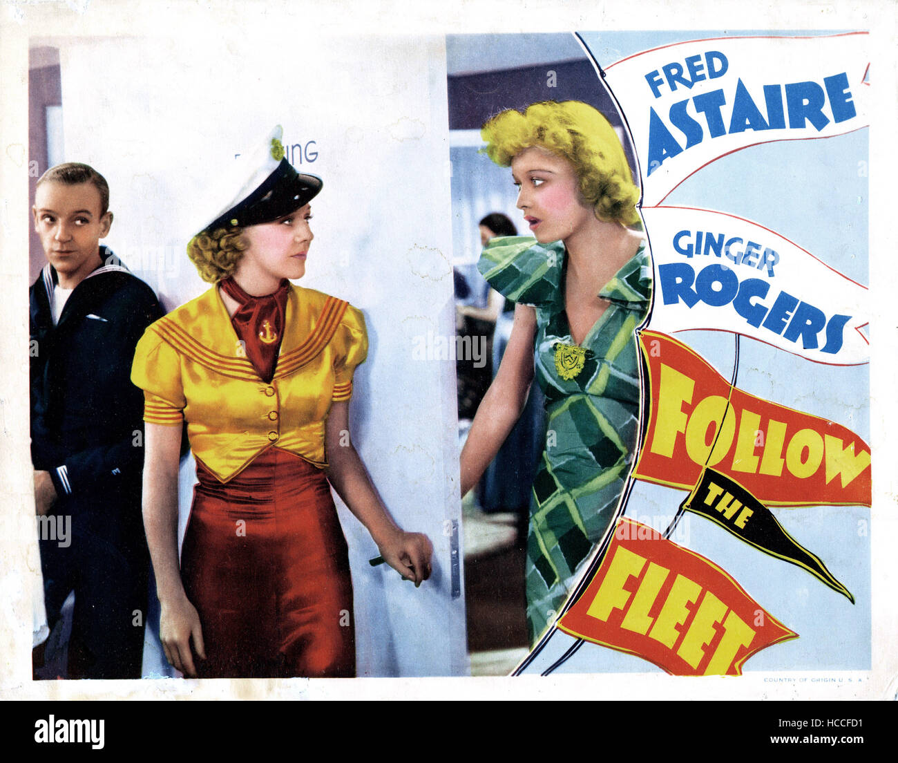 FOLLOW THE FLEET, from left, Fred Astaire, Ginger Rogers, Lucille Ball