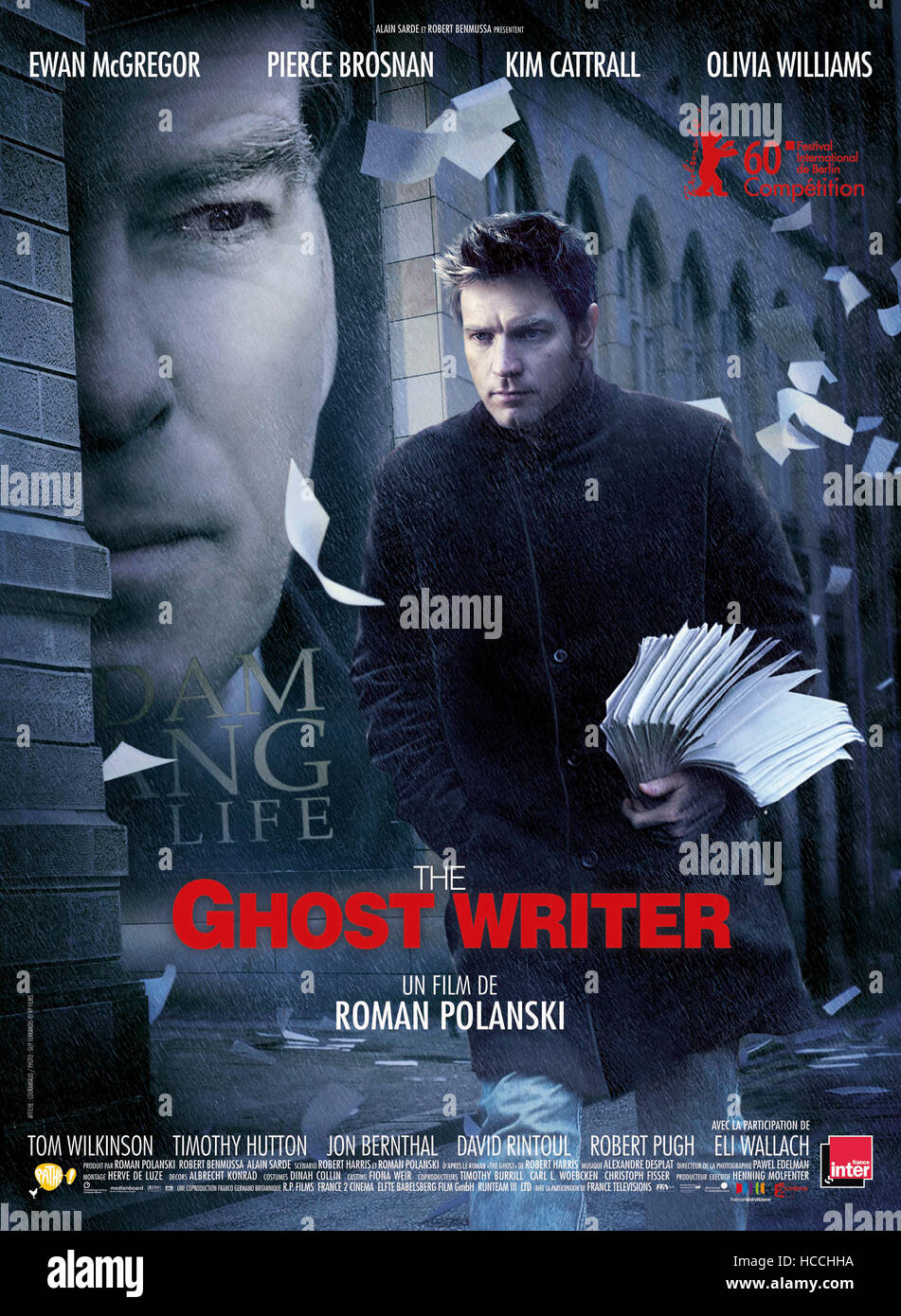 THE GHOST WRITER, (aka THE GHOST), from left on French poster art ...