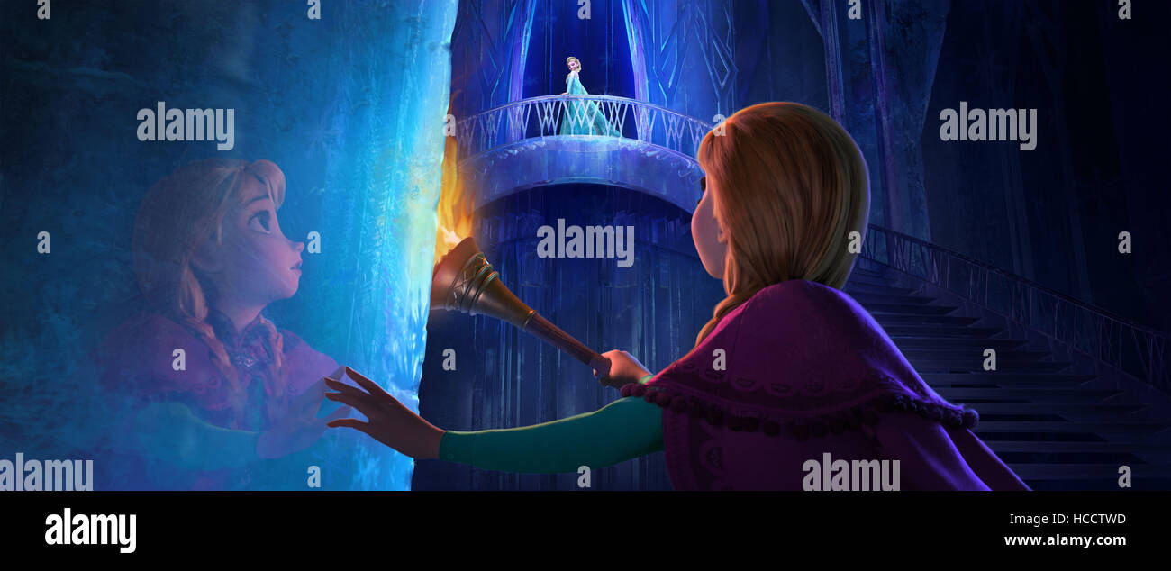 FROZEN, Anna (bottom, voice Kristen Bell), Elsa (top, voice Idina