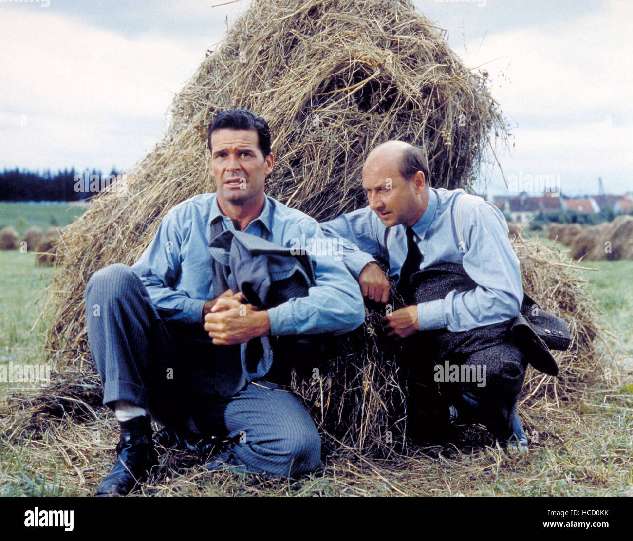 THE GREAT ESCAPE, James Garner, Donald Pleasence, 1963 Stock Photo Alamy