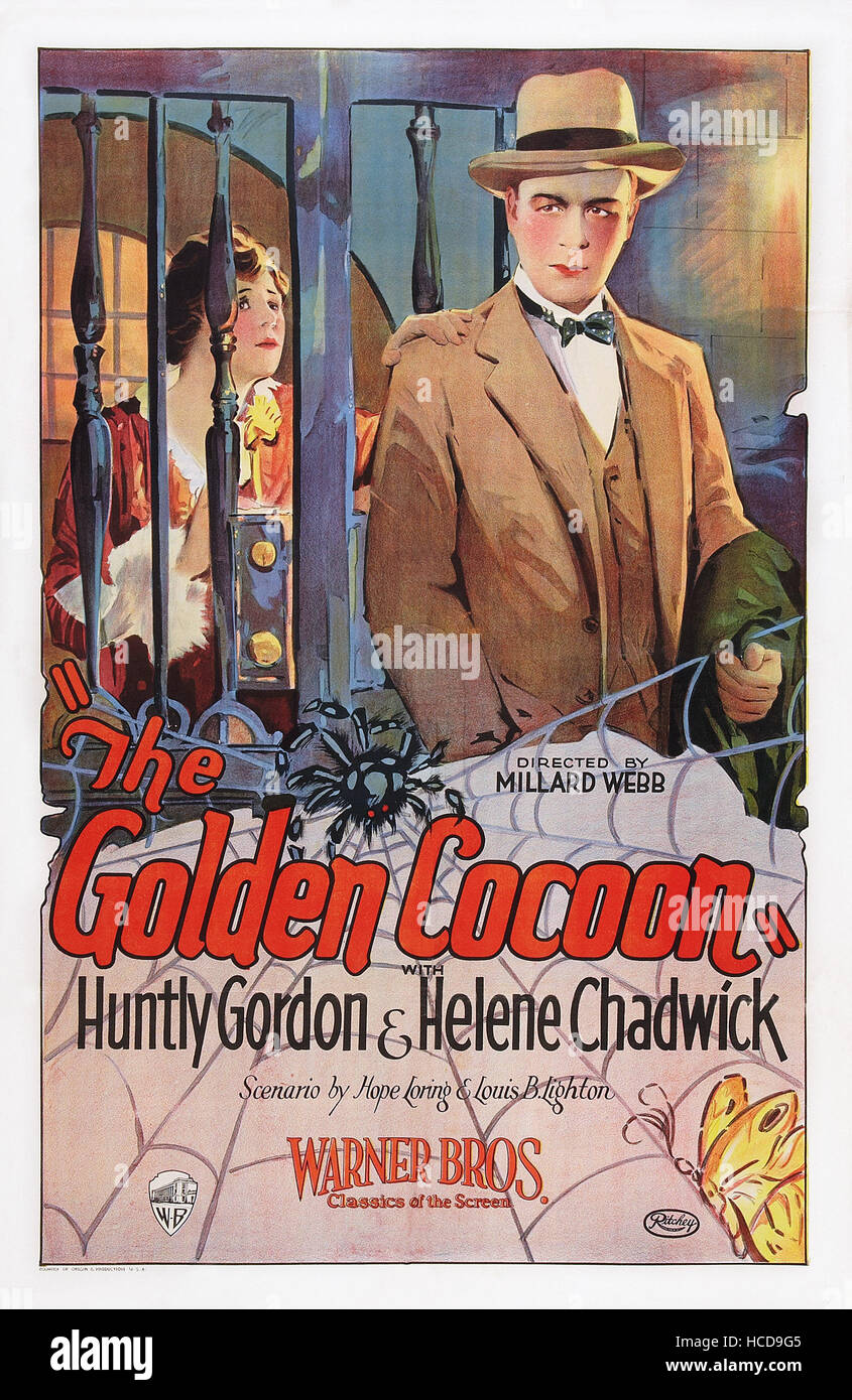 THE GOLDEN COCOON, US poster, from left: Helene Chadwick, Huntley ...