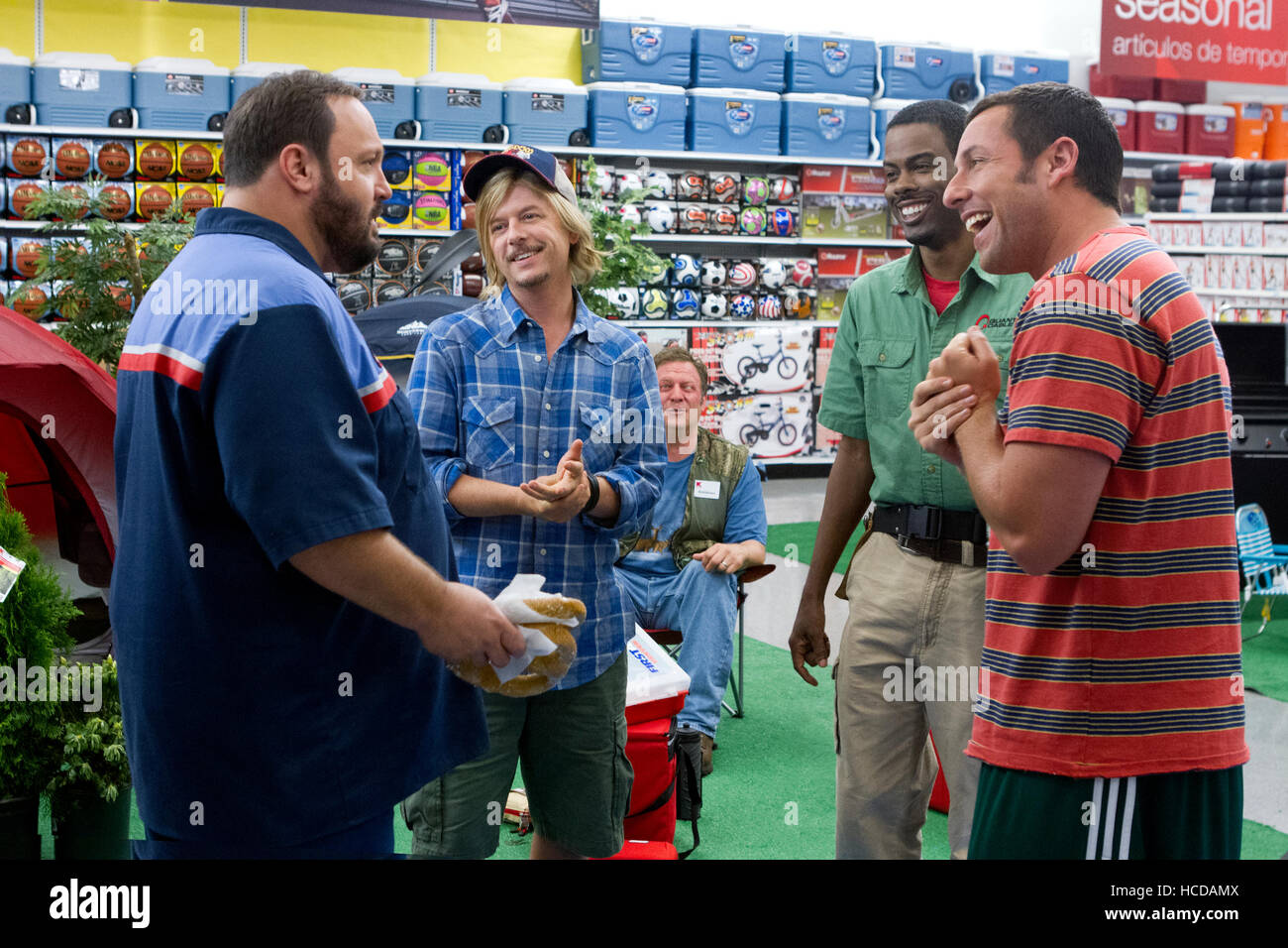 GROWN UPS 2, from left Kevin James, David Spade, Jonathan Loughran