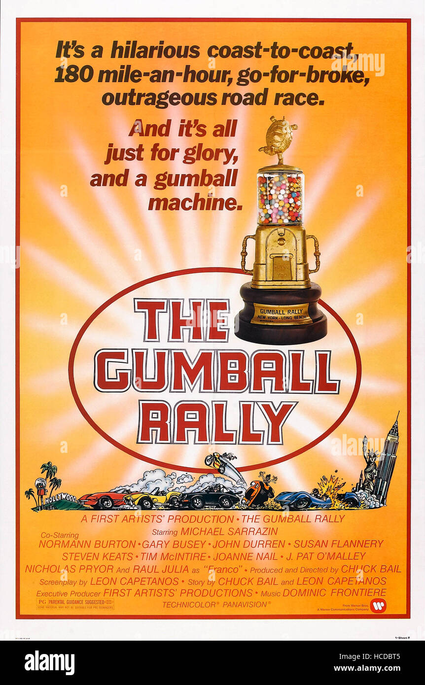 THE GUMBALL RALLY, US poster, 1976 Stock Photo Alamy