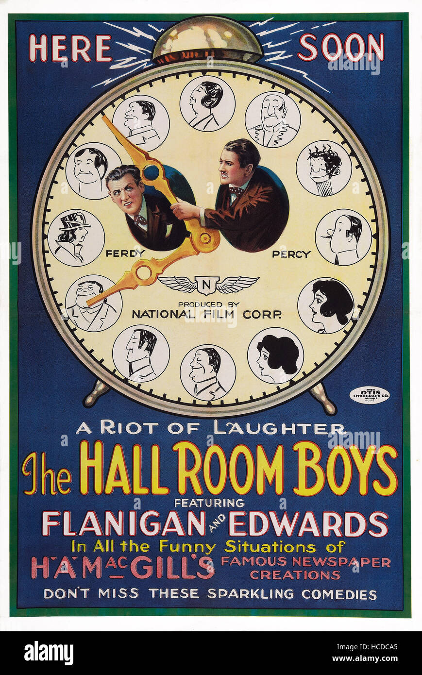 The Hall Room Boys Us Poster Art Center Bud Flanagan Neely Edwards HCDCA5 