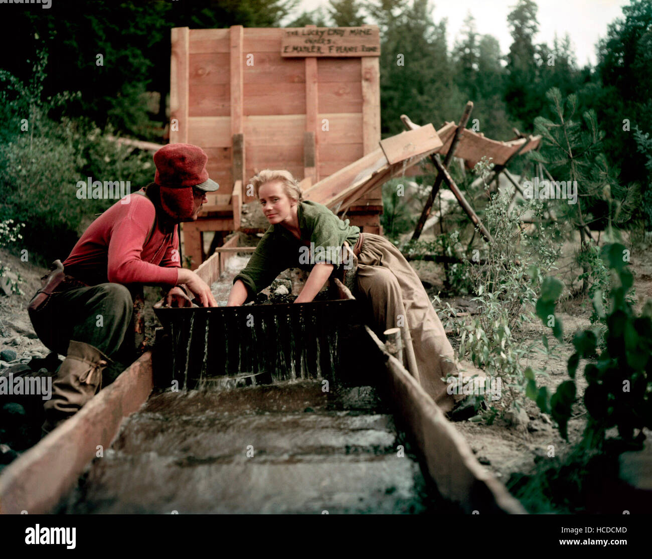THE HANGING TREE, from left Karl Malden, Maria Schell, 1959 Stock