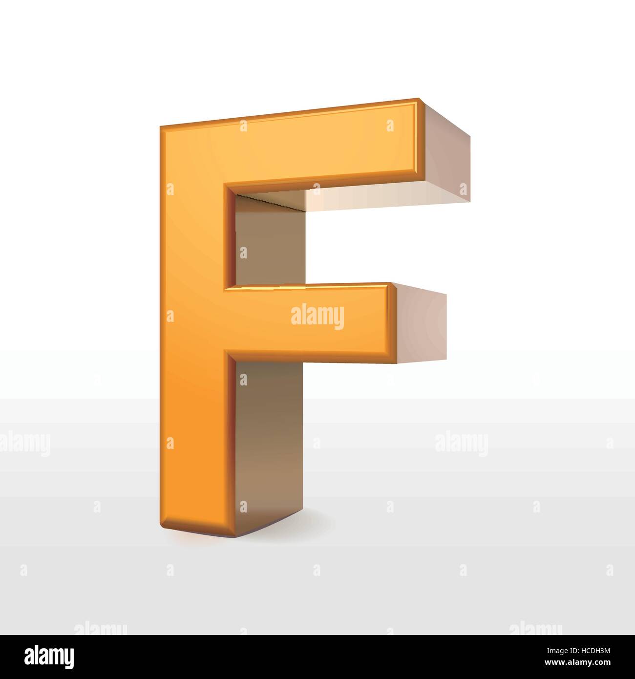golden 3d alphabet F isolated on white Stock Vector Image & Art - Alamy