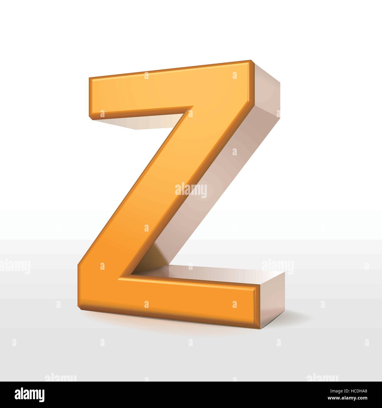 golden 3d alphabet Z isolated on white Stock Vector Image & Art - Alamy