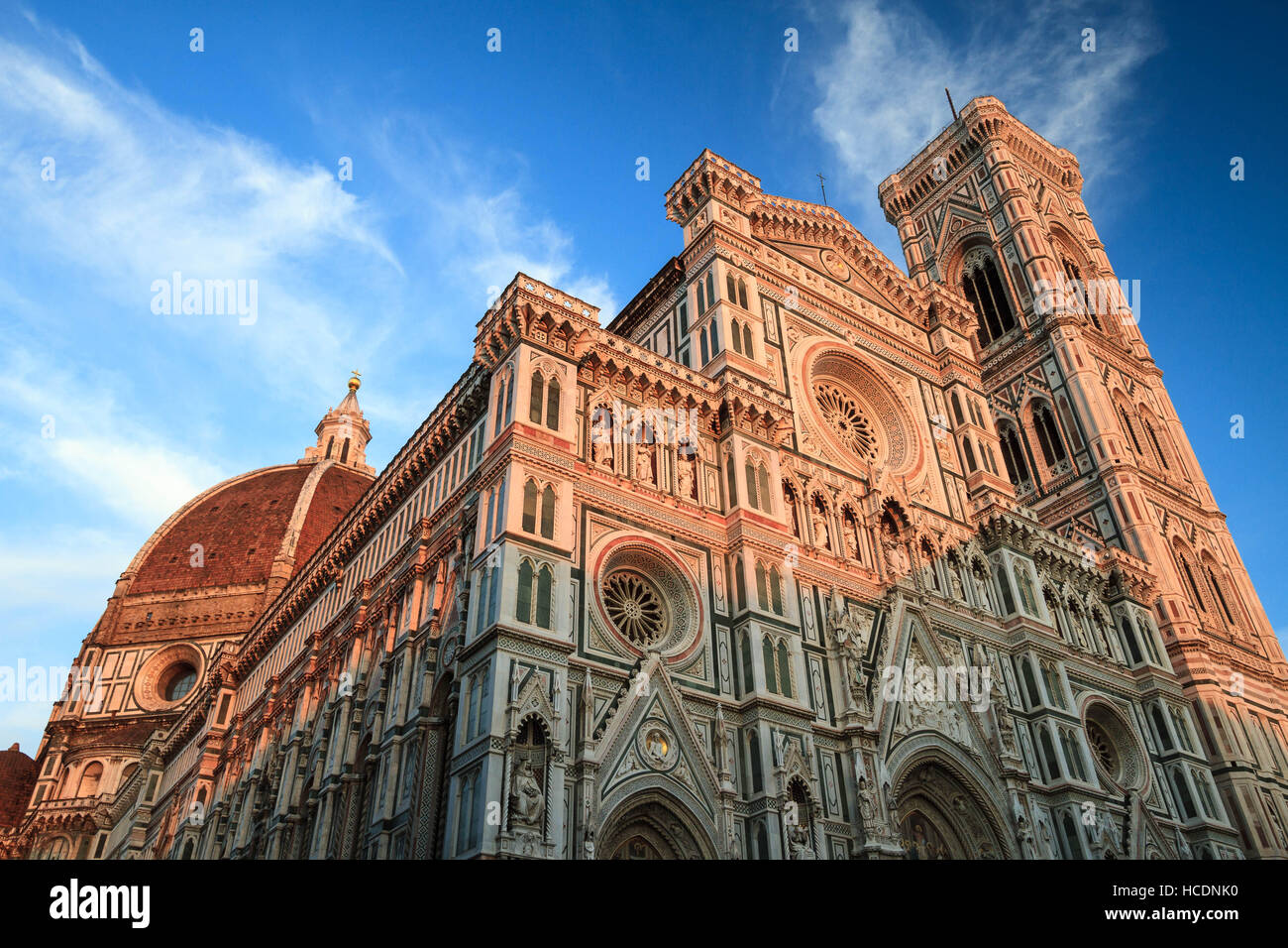 Florence, September 2016: The Cathedral of Saint Mary of the Flowers, a popular tourist destination of Europe, on September 2016 Stock Photo
