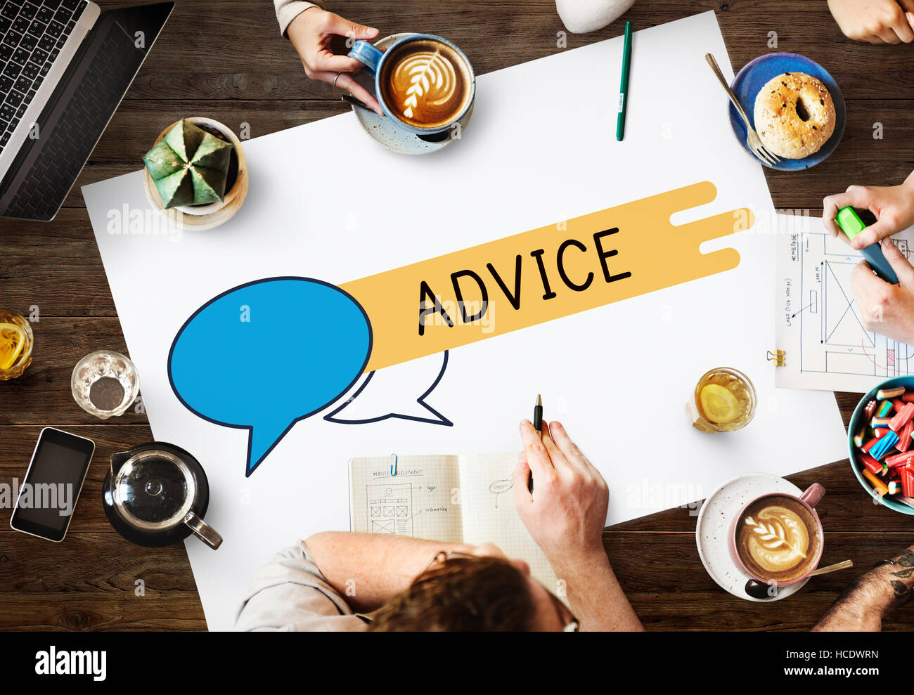 Discussion Communication Advice Negotiation Concept Stock Photo