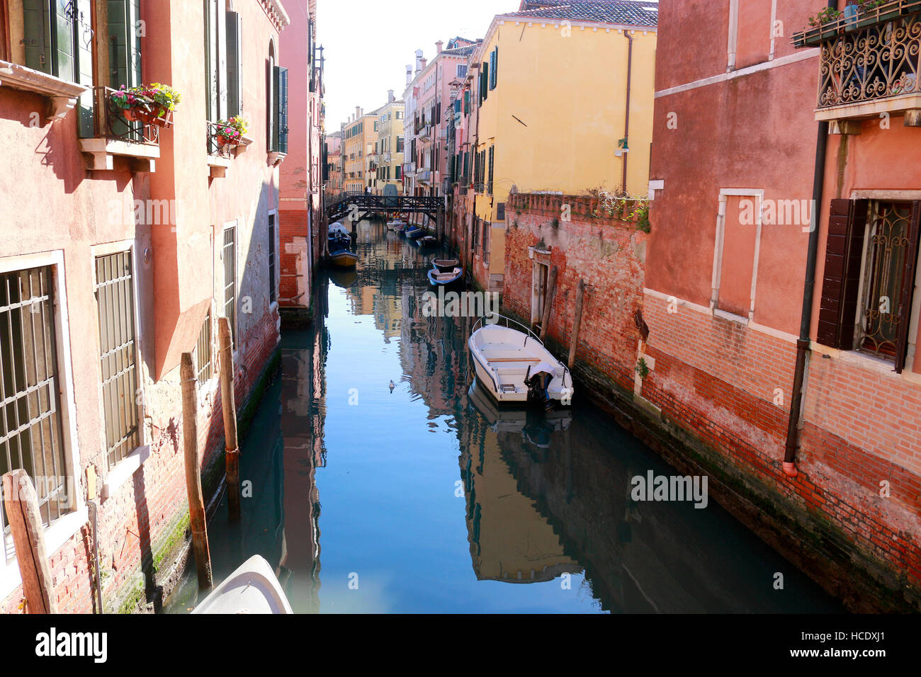 Impressionen: Kanal, Venedig, Italien. Stock Photo