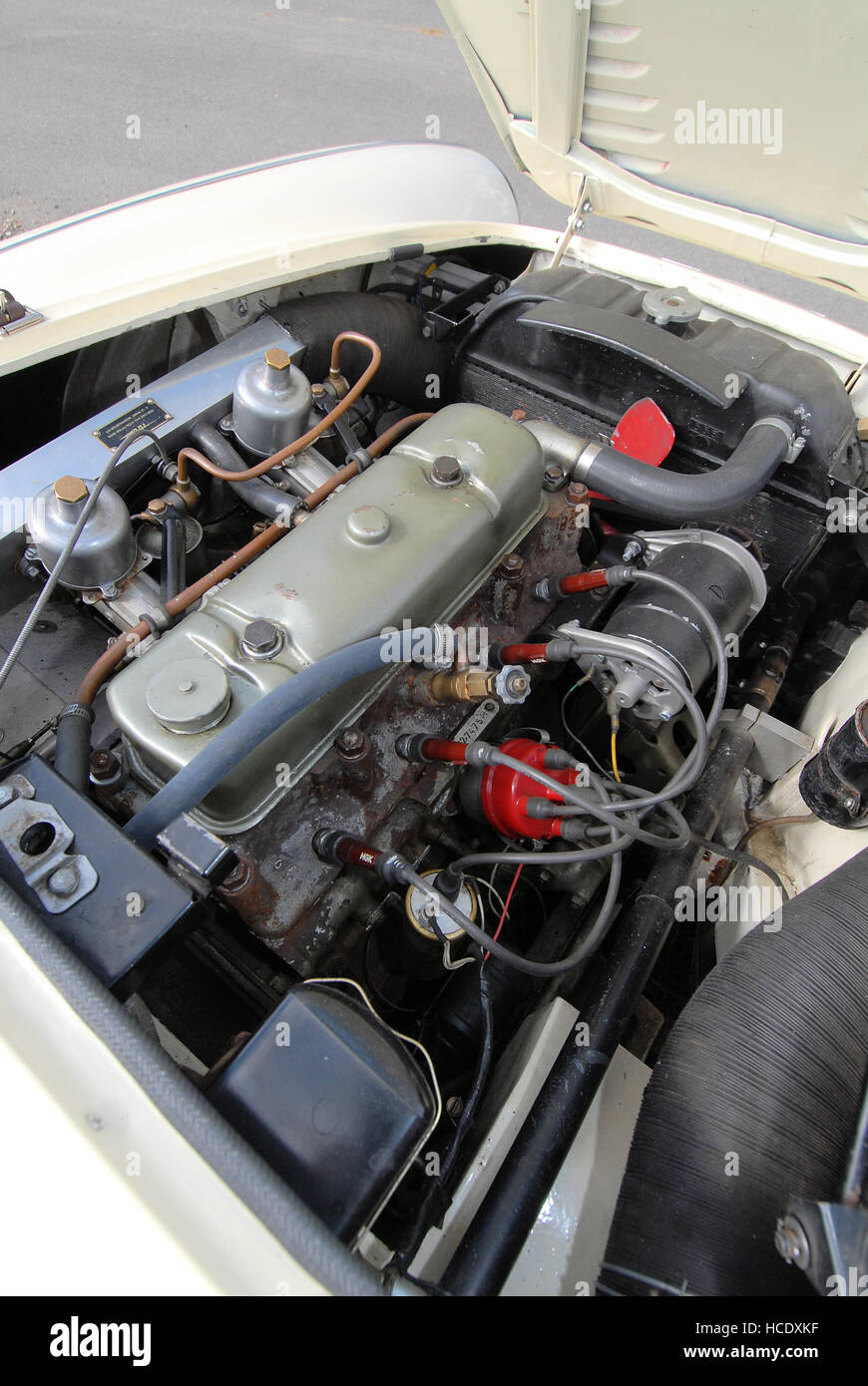 engine compartment cleaning service on Austin Healey Engine High Resolution Stock Photography And Images Alamy