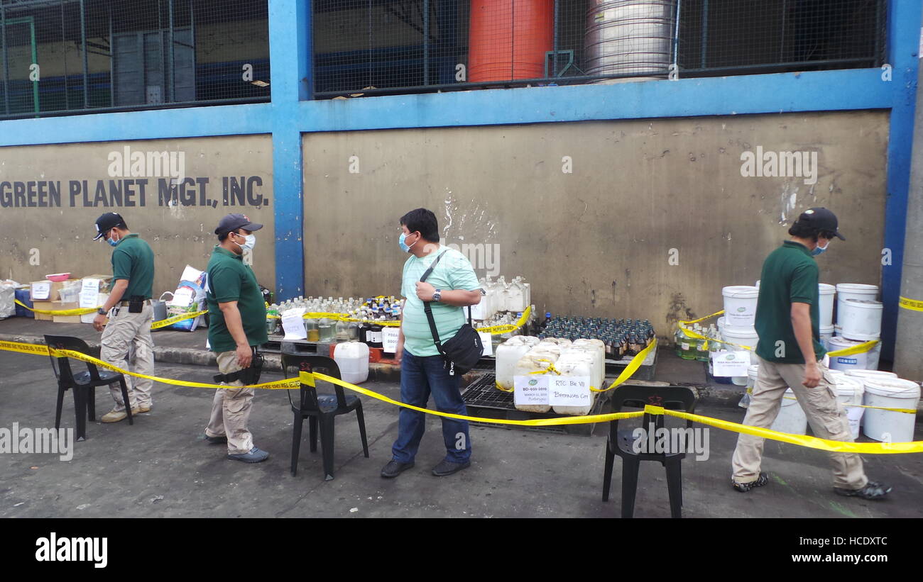 Valenzuela City, Philippines. 08th Dec, 2016. Seized controlled