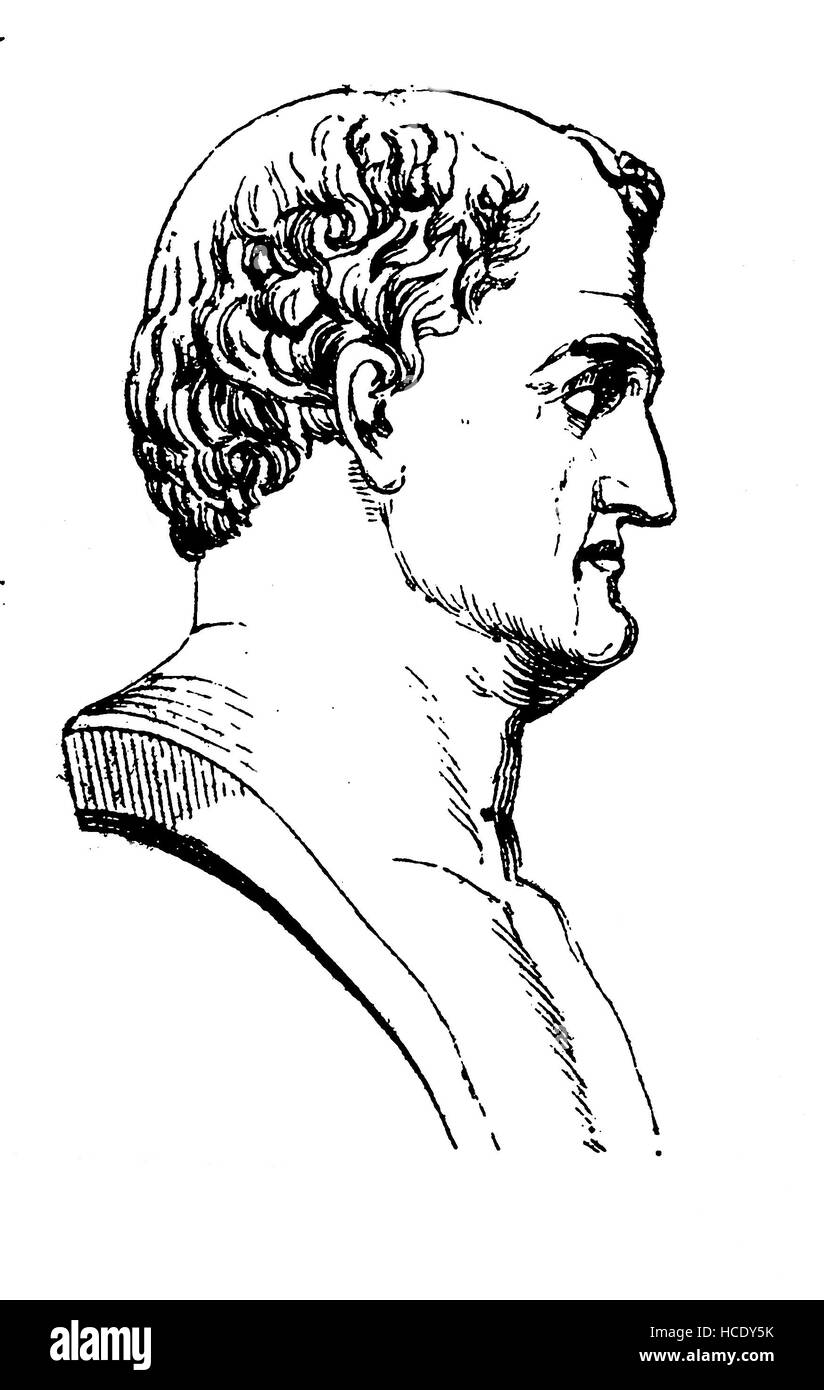 Vespasian, Titus Flavius Caesar Vespasianus Augustus, 9 - 79, Roman emperor, the story of the ancient Rome, roman Empire, Italy Stock Photo