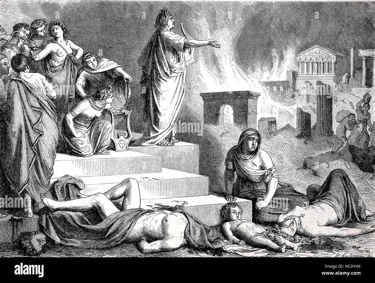 The Great Fire of Rome was an urban fire that started on the night