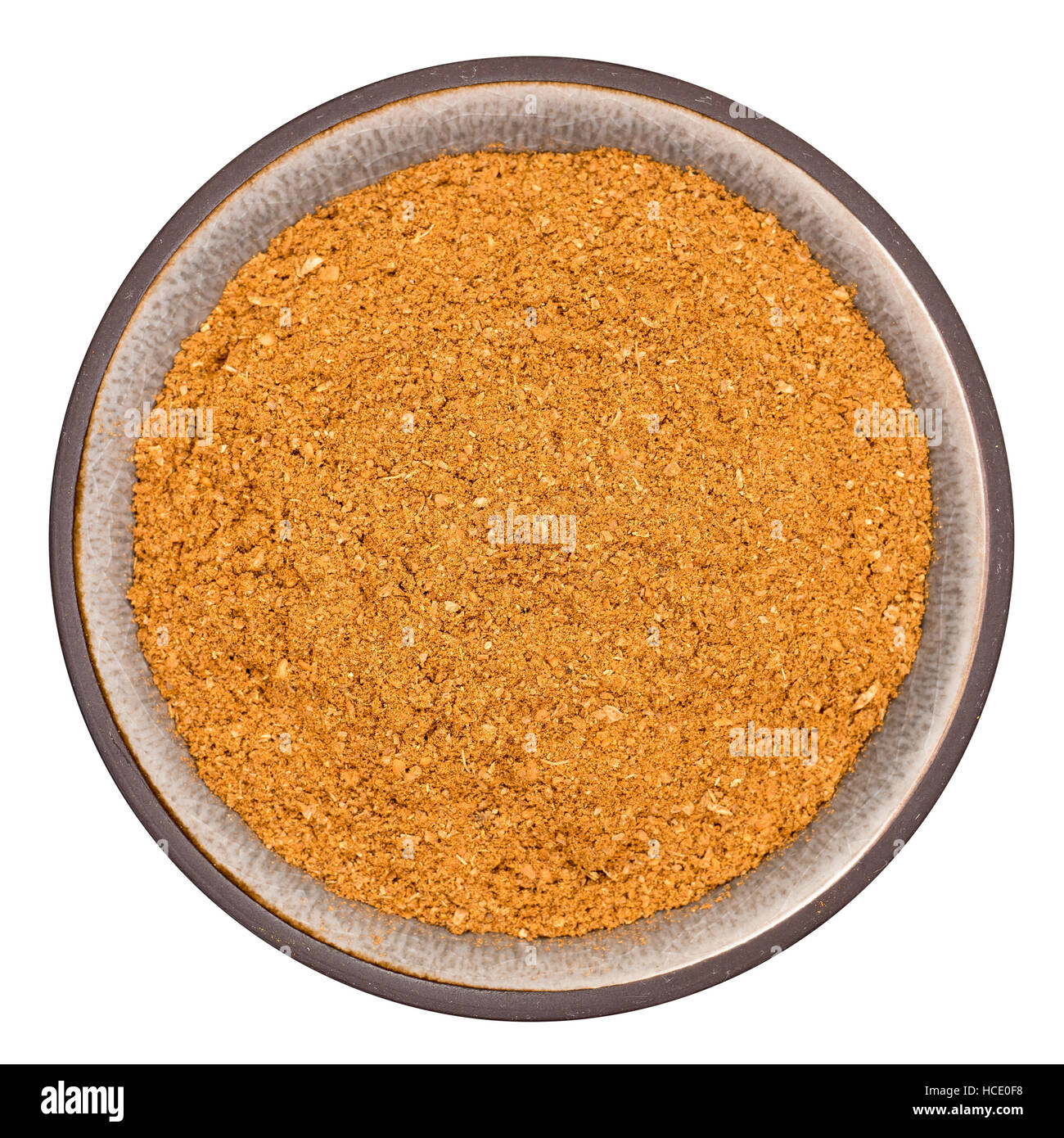 Vindaloo Curry Powder in Bowl Isolated Top Stock Photo Alamy
