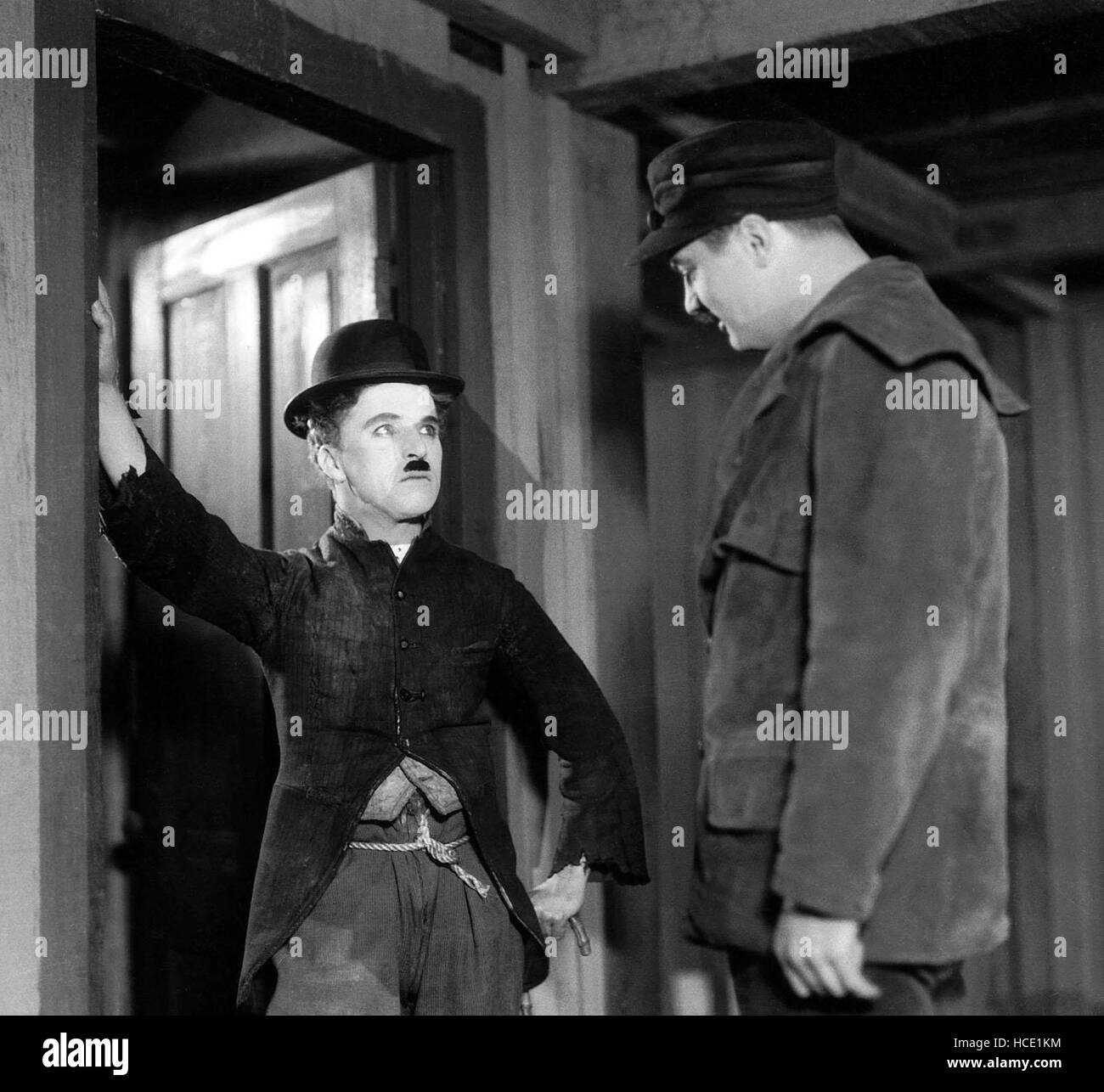 THE GOLD RUSH, from left Charlie Chaplin, Malcolm Waite, 1925 Stock