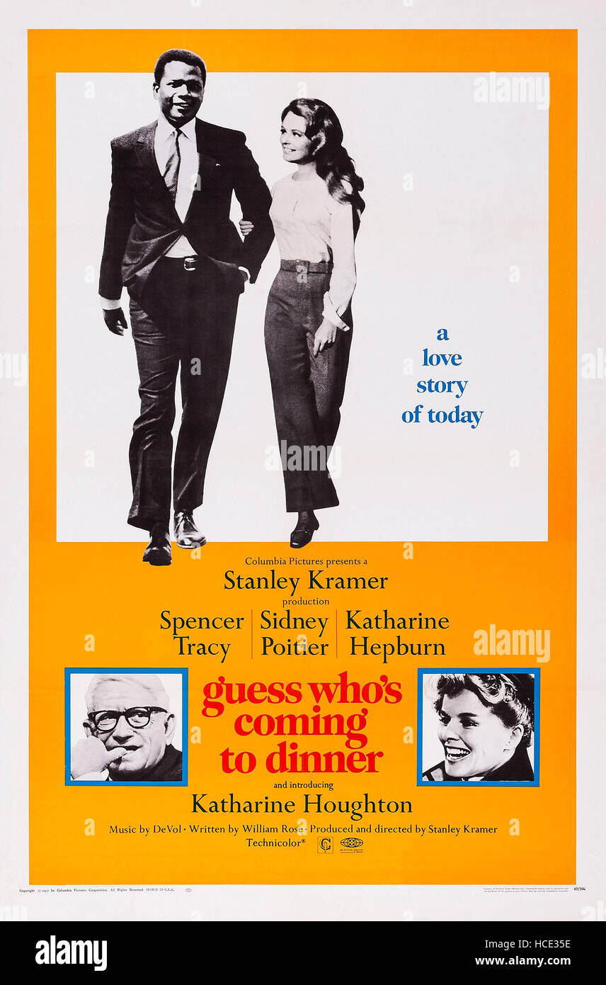 GUESS WHO S COMING TO DINNER US Poster Top From Left Sidney Poitier guess-who-s-coming-to-dinner-us-poster-top-from-left-sidney-poitier