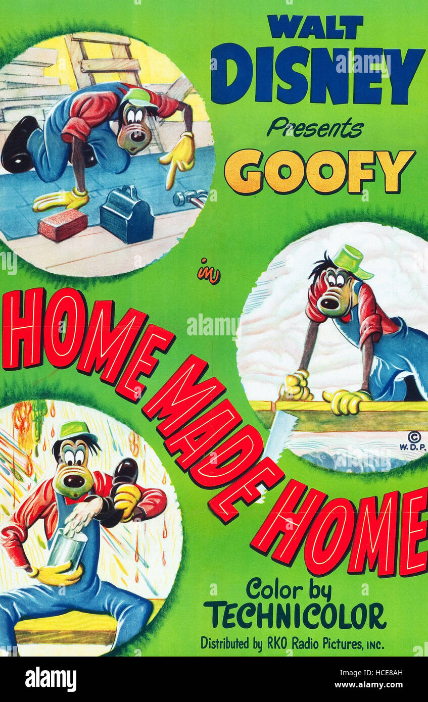 HOME MADE HOME (aka HOMEMADE HOME), Goofy, 1951. Stock Photo