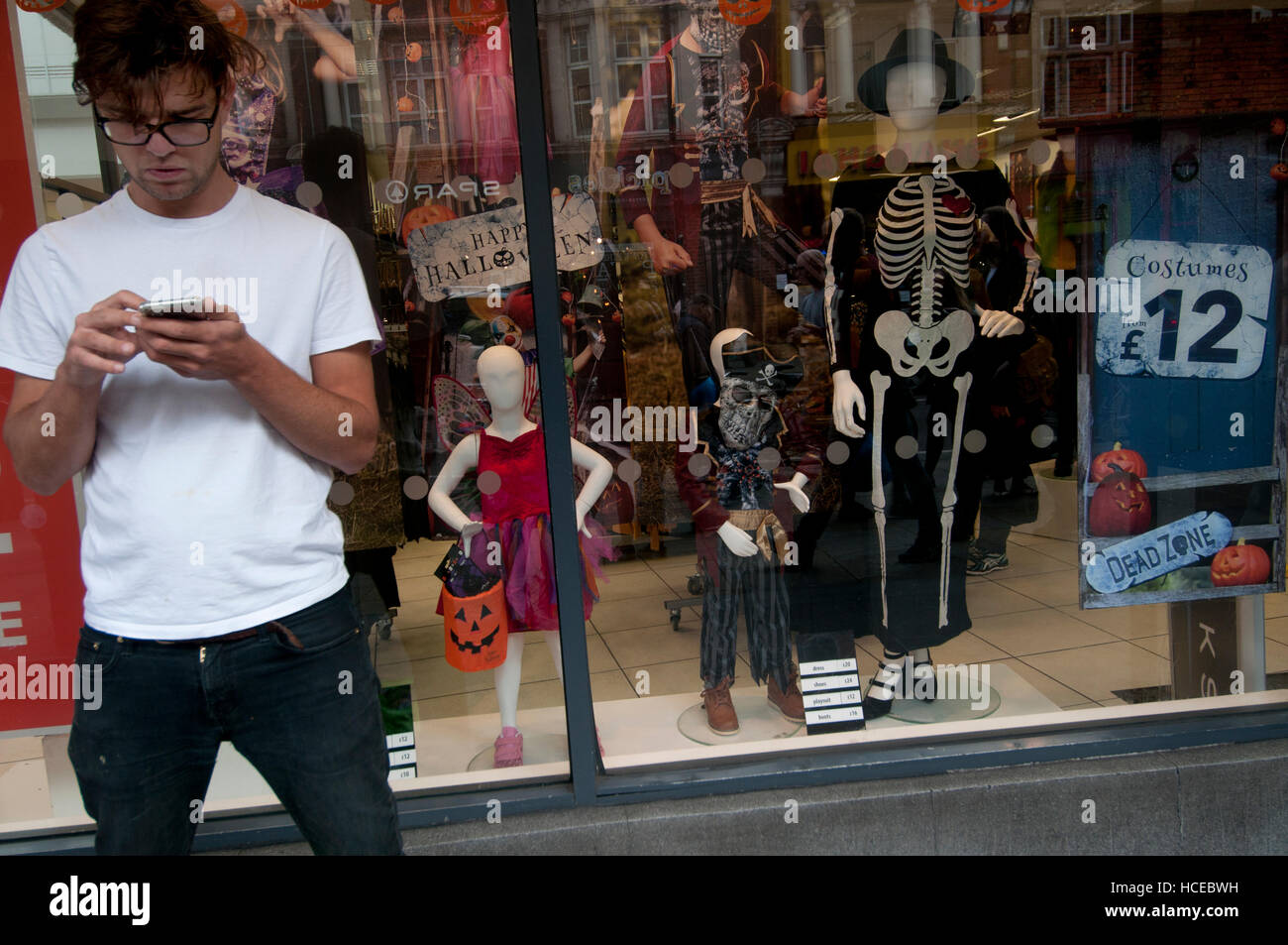 Halloween costumes shop hi-res stock 