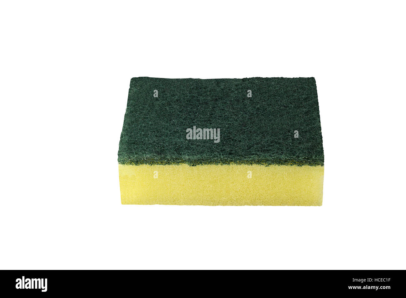 Dish cleaning sponge with scouring Pads, isolated on white background