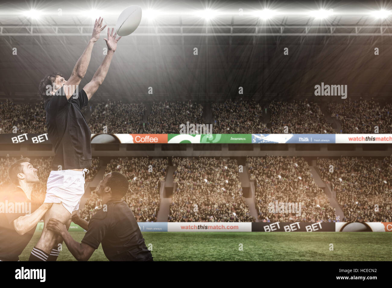 Rugby fans hi-res stock photography and images - Alamy