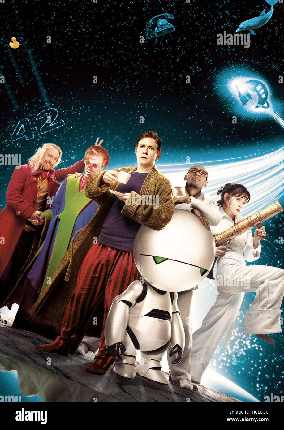 THE HITCHHIKER'S GUIDE TO THE GALAXY, Sam Rockwell, John Malkovich