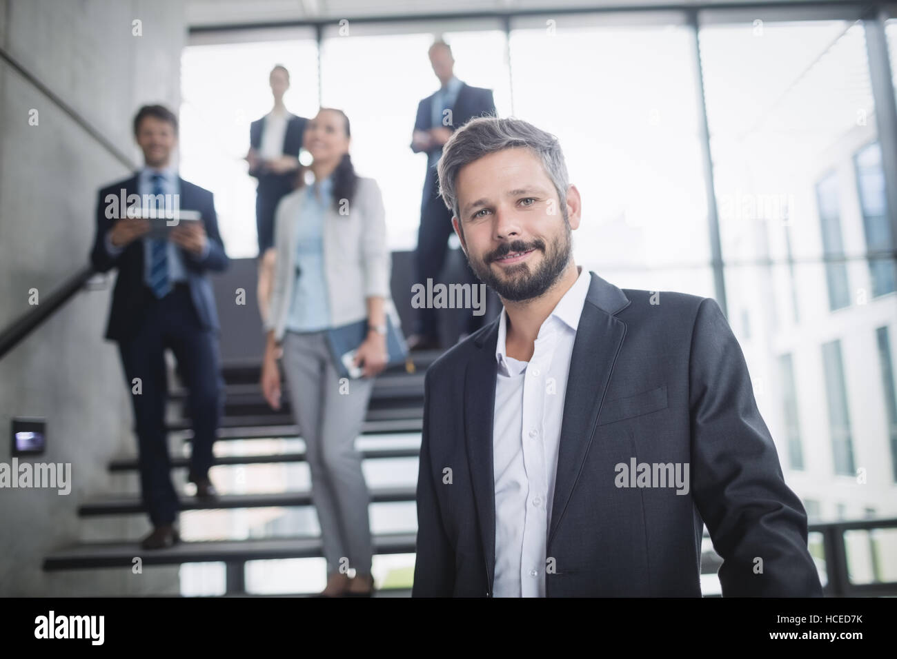 Portrait confident smiling colleagues hi-res stock photography and ...