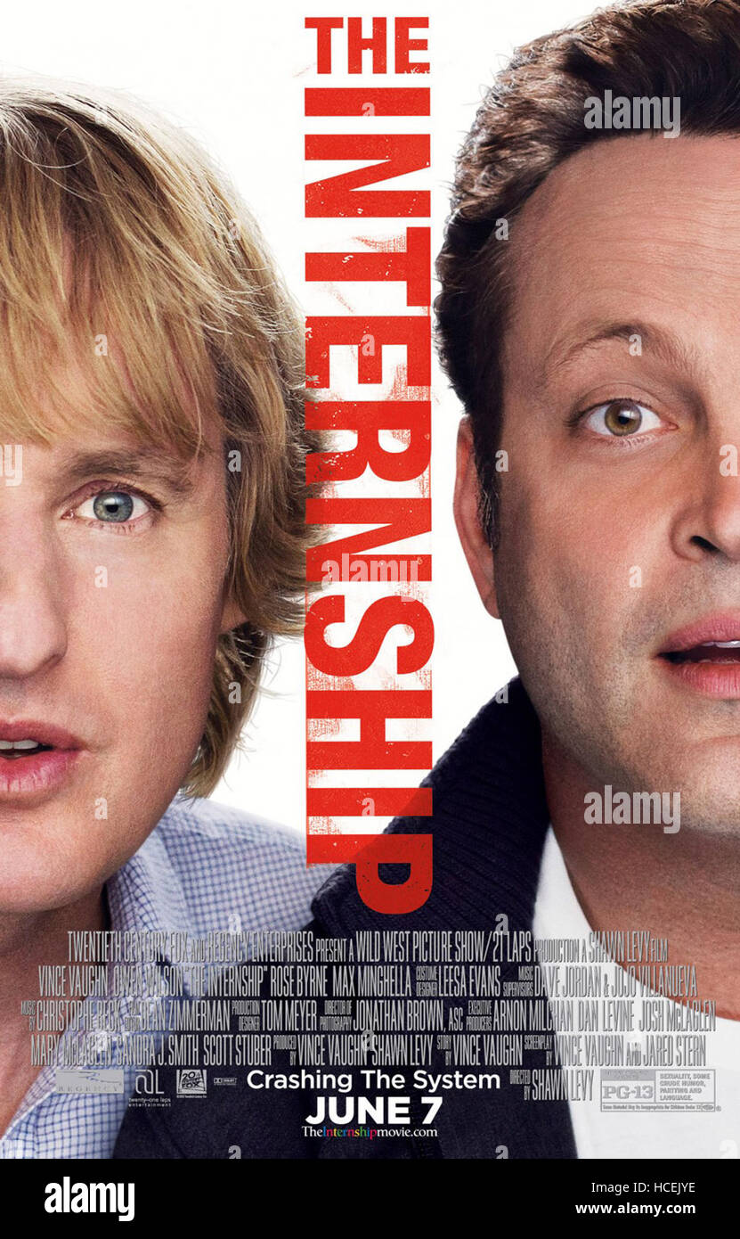 THE INTERNSHIP, US poster art, from left: Owen Wilson, Vince Vaughn ...