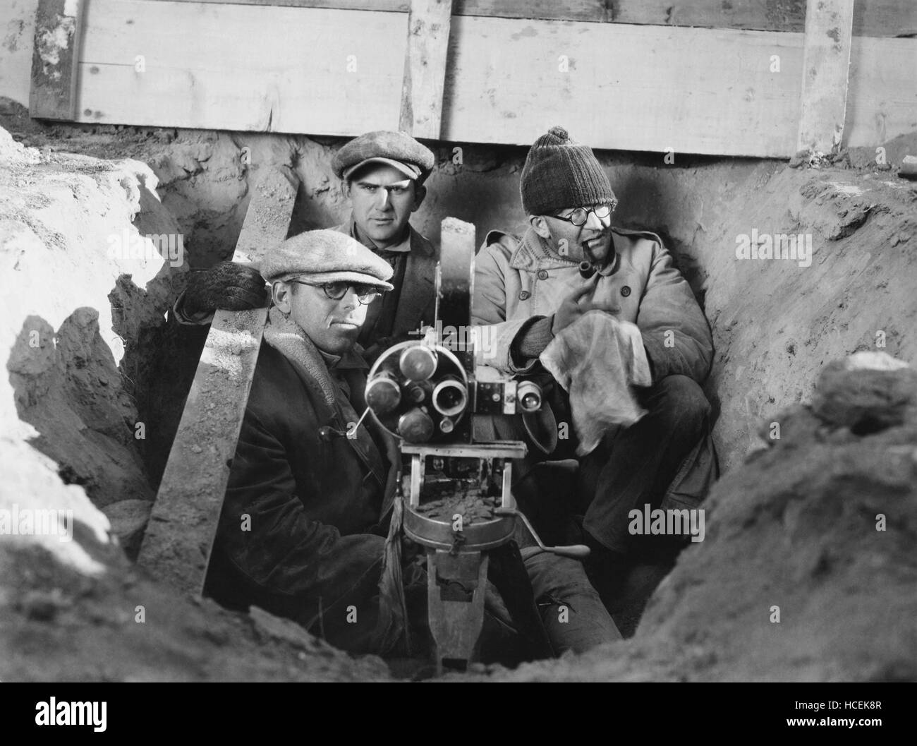 THE IRON HORSE, from left cinematographer Schneiderman, camera