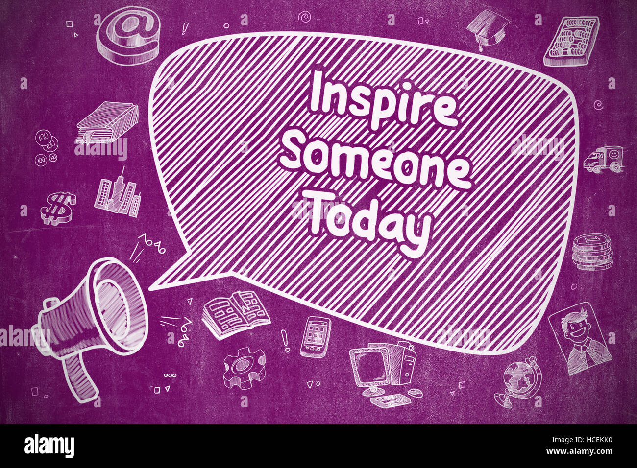 Inspire Someone Today - Business Concept. Stock Photo
